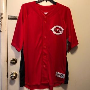 Cincinnati Reds xxl red majestic baseball jersey.